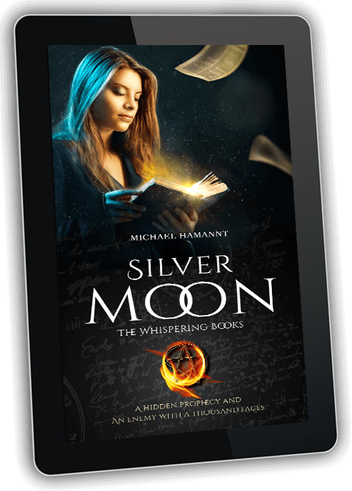 Book cover of the urban fantasy novel Silvermoon – The Whispering Books